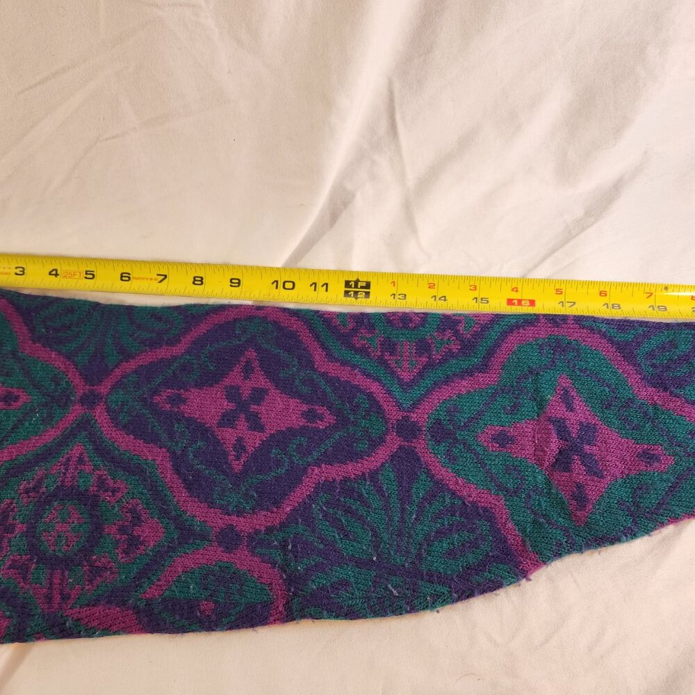 Mcnaughton Wear Petites Womens 90s Pullover Sweater Shoulder Pads Purple ReadDsc - Picture 10 of 11